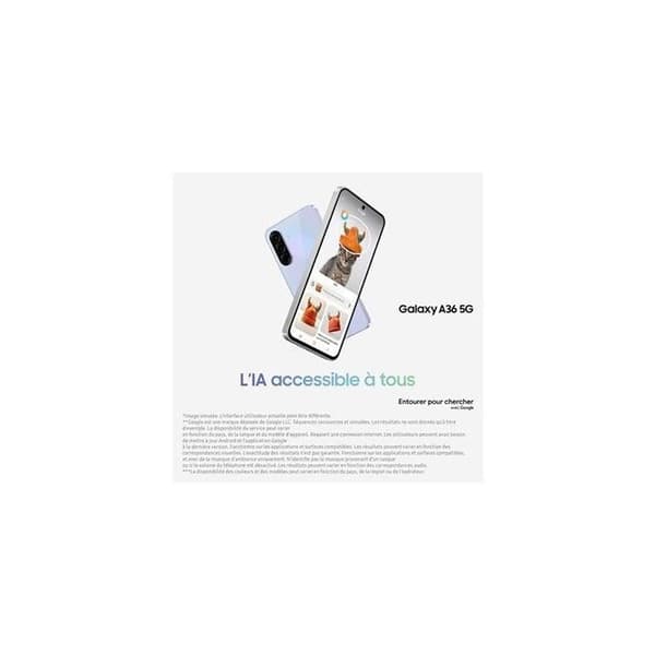 SAMSUNG Galaxy A36 5G Smartphone 128 GB Vit