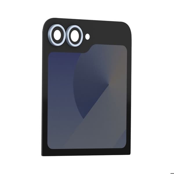 Bakre skärm för Samsung Galaxy Z Flip 6 med original Samsung extern skärm ljusblå