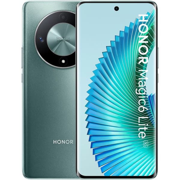 HONOR Magic6 Lite 5G 8+256GB Grön telefon Snapdragon 6450 6,78" AMOLED 120Hz Huvudkamera 108MP 5300mAh Smartphone Grön