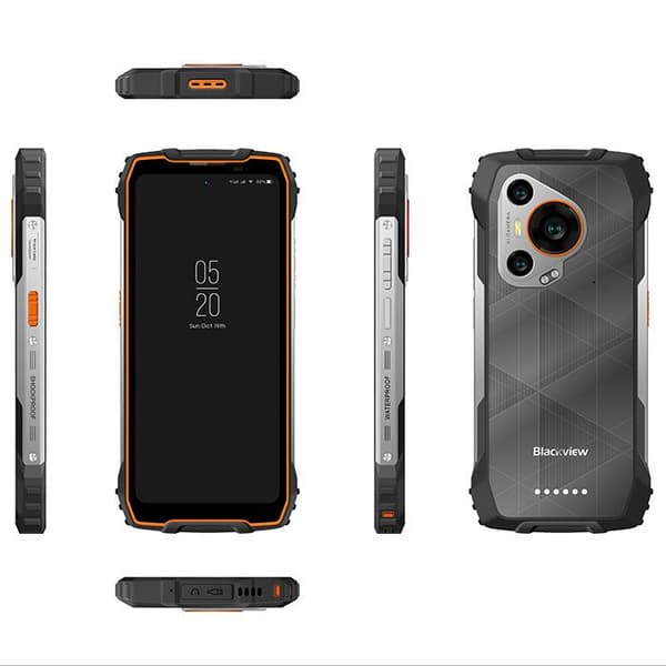 5G-smartphone Incassable Blackview BL7000 24Go+256Go 6.78" 120Hz 7500mAh 50MP Android 14 mobiltelefon, NFC, IP68 - Orange
