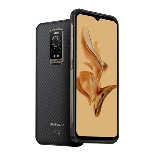 Ulefone Armor 17 Pro stötsäker telefon med nattsynskamera 108MP 8GB + 256GB Svart