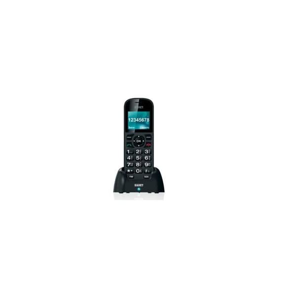 Seniortelefon - COMODO - Modell 1.8" - FM-radio - Bluetooth - Dubbel SIM - Svart Svart