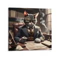 Miniatyrbild 2 av 3: Intryck på duk - Modern - Gentleman gangster katt - 60 x 60 cm - Väggdekoration - Nutida