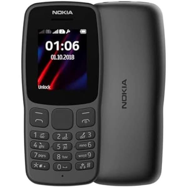 Nokia 106 - Dual Sim - Svart