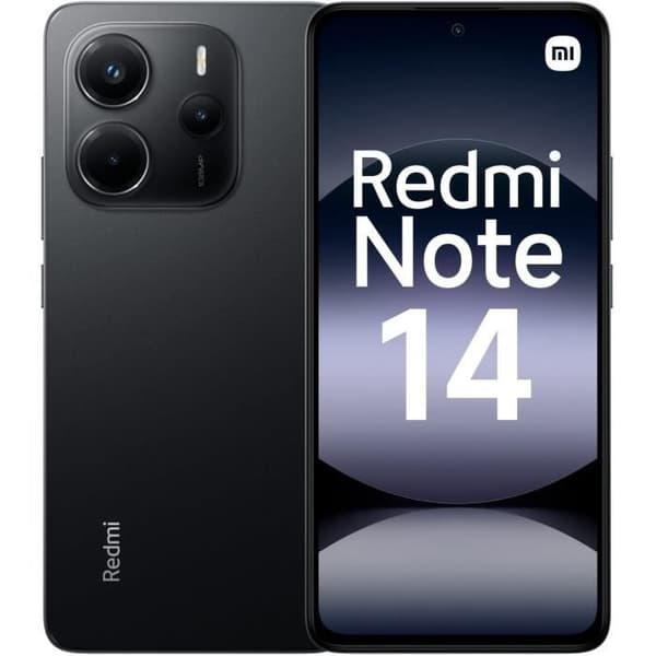XIAOMI - Redmi Note 14 4G - 8 GB + 256 GB - Midnatt svart Svart
