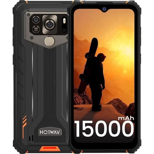 W10 Telefon Portabel Oförstörbar 15000Mah, Android 12 Skärm 6.53 Hd+, 4Go+32Go-1To 4G Dubbel Sim Oförstörbar Vattentålig Ip68I