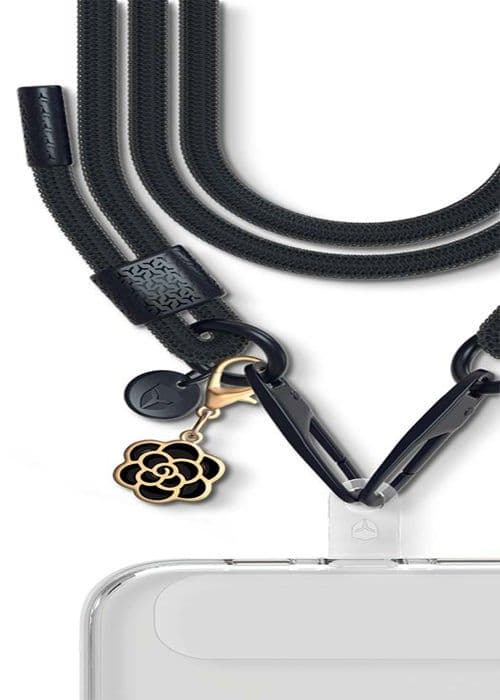 Set med 4 charms för universal smartphone axelrem LOVE