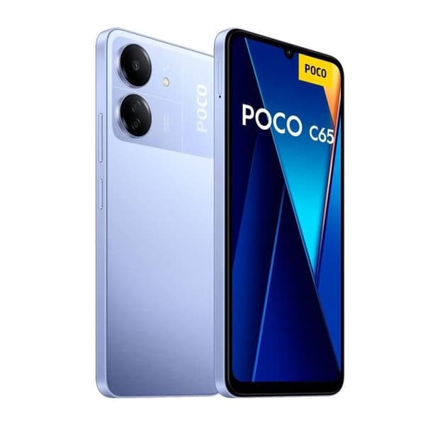 POCO C65 6GB 128GB Lila MediaTek Helio G85 6,74" Dot Drop Display 90Hz Batteri 5000mAh 18W 50MP kamera