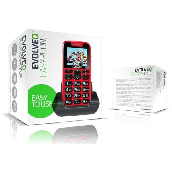 EVOLVEO EasyPhone röd