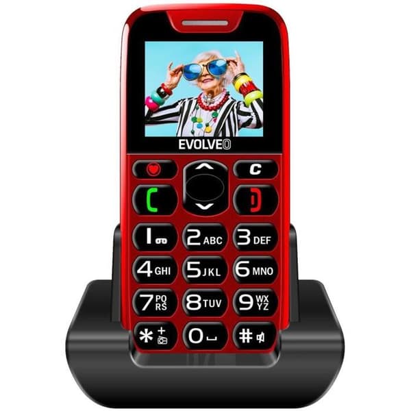 EVOLVEO EasyPhone röd