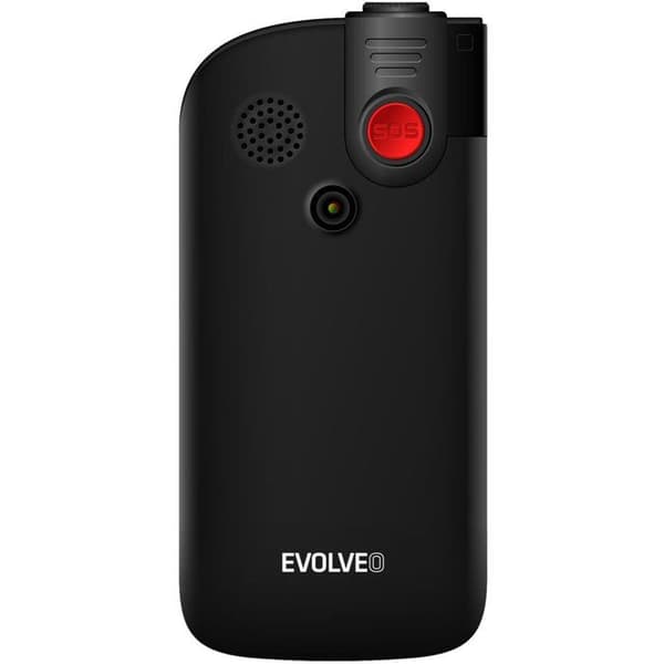 EVOLVEO EasyPhone FL svart med laddningsstöd