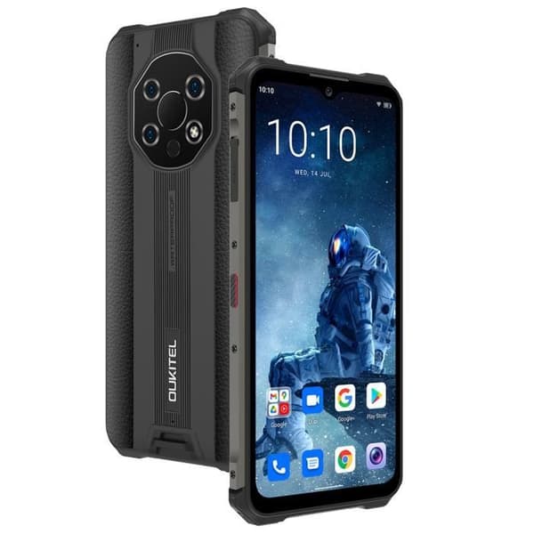 OUKITEL WP13 Smartphone Robust 8GB + 128GB 6.52'' 48MP Kamera Mobiltelefon NFC 5G Dubbel Sim GPS - Svart