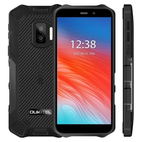 OUKITEL WP12 Pro 64 GB Robust Smartphone IP68 Vattentät 5,5" 13MP batteri 4000mAh GPS Dual SIM - Svart