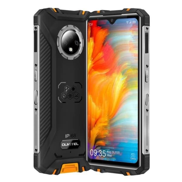 OUKITEL WP8 Pro Smartphone IP68 Vattentålig Robust 64Go Skärm 6.49" Octa core 16MP Kamera Android 10 Telefon NFC GPS 5000mAh - Orange
