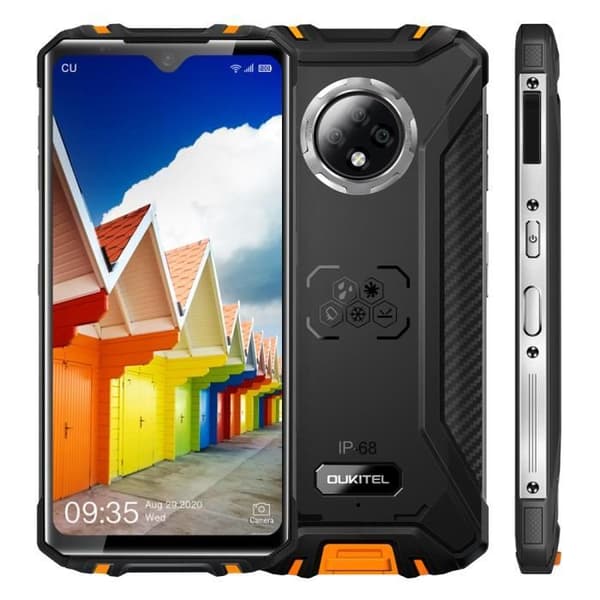 OUKITEL WP8 Pro Smartphone IP68 Vattentålig Robust 64Go Skärm 6.49" Octa core 16MP Kamera Android 10 Telefon NFC GPS 5000mAh - Orange