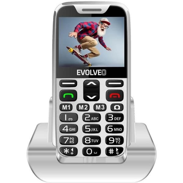 EVOLVEO EasyPhone XR vit med laddningsstöd