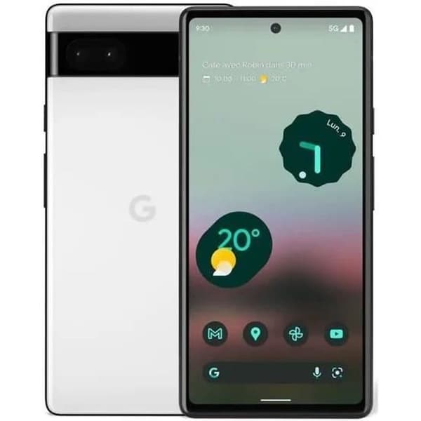 Google Pixel 6a smartphone - 128 GB - Krita - 6,1 tums skärm - 12 Mpx kamera