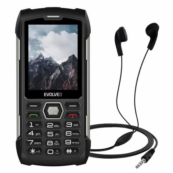 EVOLVEO StrongPhone H1 svart-silver