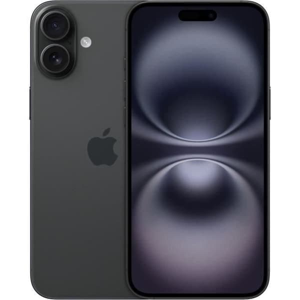 APPLE iPhone 16 Plus 256GB Svart (2024) - Renoverad - Utmärkt skick- REFURBISHED