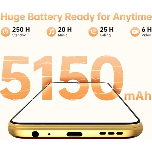 OUKITEL C33 Smartphone 6.8" 15Go + 256Go/upp till 2To 5150mAh 50MP Kamera Android 13 Mobiltelefon 4G Dubbel Sim GPS - Blå