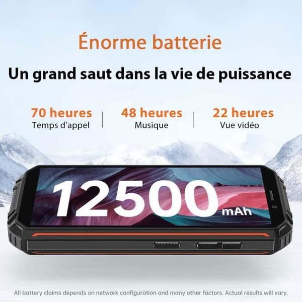 Telefon Incassable OUKITEL WP18 Pro 12500mAh 4Go 64Go IP68 Vattentät Android Smartphone Incassable 5.93" Dubbel SIM/GPS, Grön