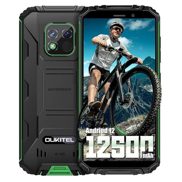 Telefon Incassable OUKITEL WP18 Pro 12500mAh 4Go 64Go IP68 Vattentät Android Smartphone Incassable 5.93" Dubbel SIM/GPS, Grön