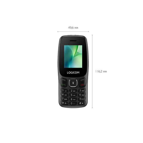 Basic mobiltelefon Logicom Posh 405 1,77 Dubbel SIM 48 Mo Svart
