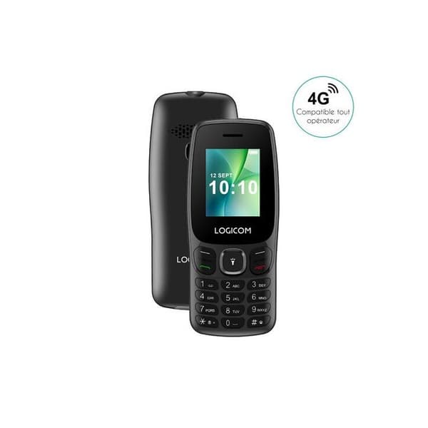 Basic mobiltelefon Logicom Posh 405 1,77 Dubbel SIM 48 Mo Svart