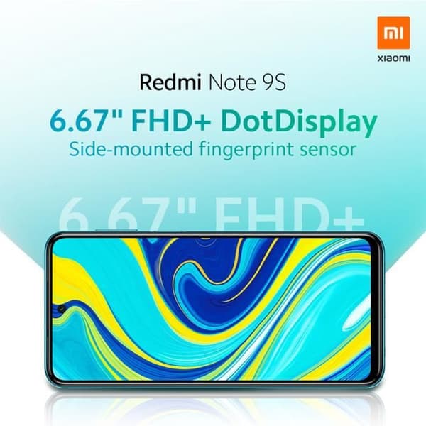 XIAOMI Redmi Note 9s Glacier Vit 64GB