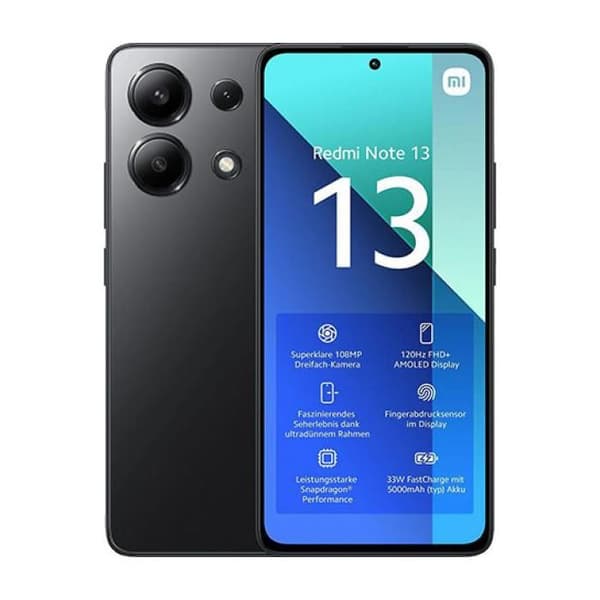 Xiaomi Redmi Note 13 Dual LTE 128 GB 6 GB RAM Svart Svart