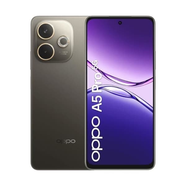 Oppo A5 Pro 5G 8 GB/256 GB Svart (Svart Brunt) Dubbel SIM Svart, Brun