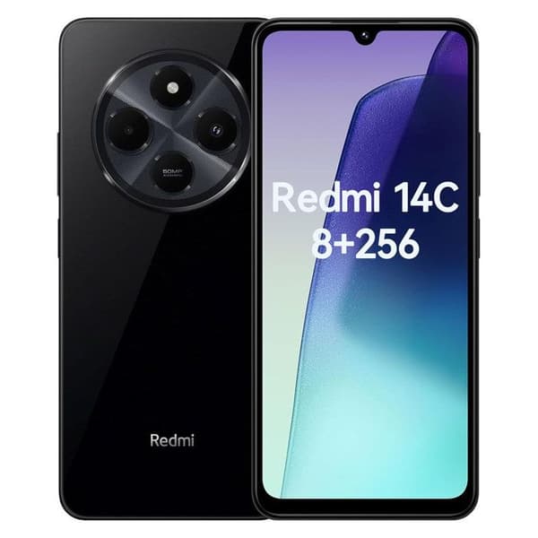 Xiaomi Redmi 14C 6,88" Smartphone Dubbel SIM 256 Go Svart