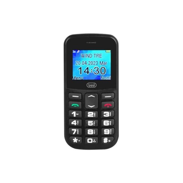 TELEFONO TREVI MAX 20 SENIOR TELEFON STOR KNAPP FUNKTION S.O.S. SVART