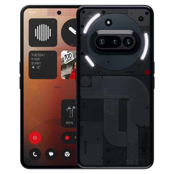 Smartphone Nothing Phone (3a) 5G 12Go 256Go Svart Dual SIM Snapdragon™ 7s Gen 3