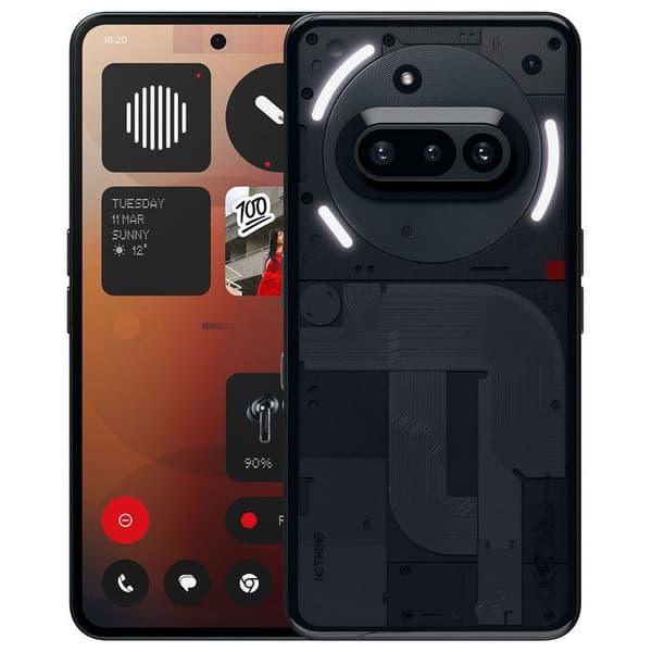 Smartphone Nothing Phone (3a) 5G 12Go 256Go Svart Dual SIM Snapdragon™ 7s Gen 3 Svart