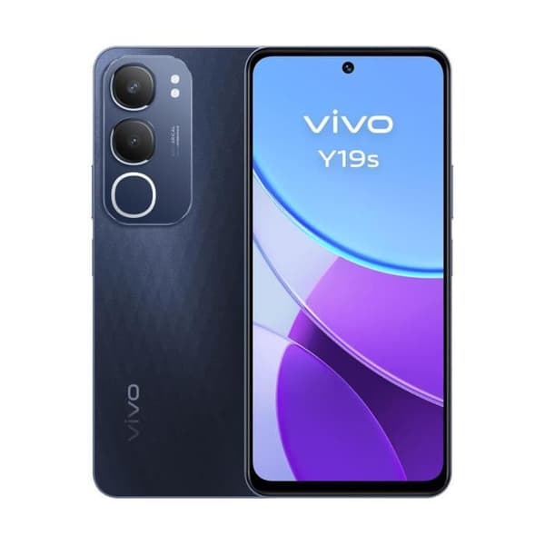 Vivo Y19s 4G 6 Go/128 Go Svart (Glansig svart) Dubbel SIM
