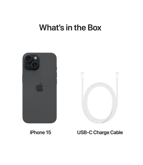 Apple iPhone 15 128GB Svart