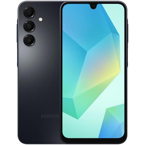 Kort beskrivning: Samsung A16 LTE smartphone med 6,7 tums Super AMOLED-skärm, Octa-core processor, 50 MP kamera och internminne Svart
