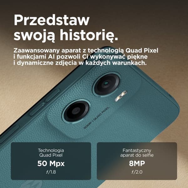 Motorola Moto G05 16,9 cm (6,67 tum) Dubbelt SIM-kort Android 15 4G USB Typ-C 4 GB 128 GB 5200 mAh Grön