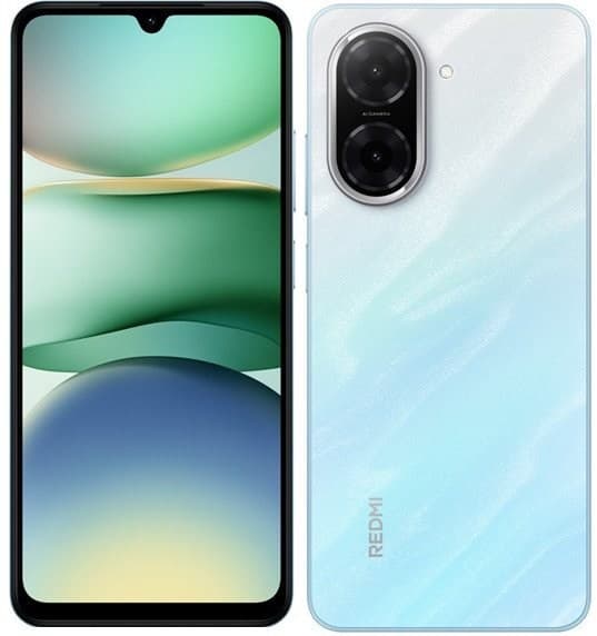 Xiaomi Redmi A5 -älypuhelin, 17,5 cm (6,88"), kaksois-SIM-korttipaikka, Android 15, 4G, USB Type-C, 3 Gt, 64 Gt, 5200 mAh, sininen