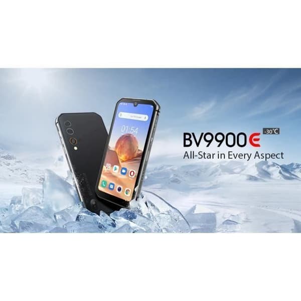 Blackview BV9900E 6GB+128GB 5,84tum Helio P90 Smartphone Octa Core 4380mAh Quad Bakre kamera NFC Android 10.0 IP68 - Svart