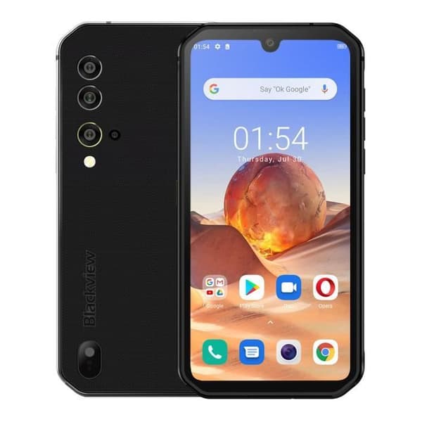 Blackview BV9900E Helio P90 Phablet 6GB+128GB Octa Core 4380mAh 5,84 tum Android 10.0 Quad bakre kamera IP68 - Svart