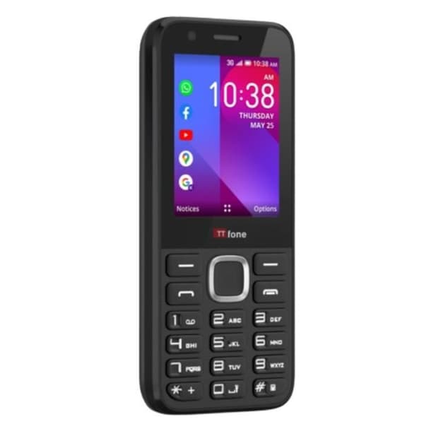 TTfone TT240 Enkel Whatsapp-mobiltelefon 3G KaiOS med Google Voice Assistant