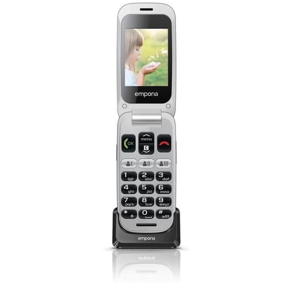 Clamshell mobiltelefon för seniorer Emporia V200 svart