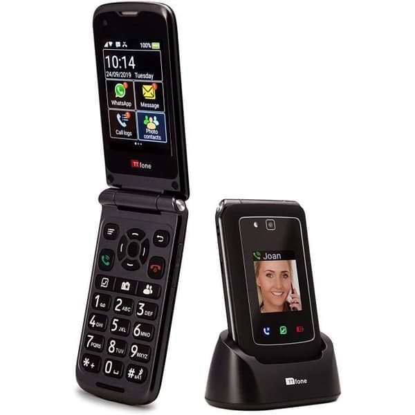 TTfone Titan TT950 Whatsapp 3G Pekskärm Senior Mobiltelefon Vänd stor knapp
