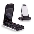 Miniatyrbild 1 av 4: TTfone Star- Lätt att använda Flip &amp; Big Keys mobiltelefon utan SIM-kort (vit)