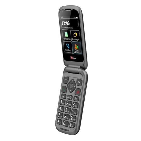 TTfone TT970 Whatsapp 4G pekskärm Senior Big Button Flip Mobiltelefon-Nödhjälpsknapp-Lätt och enkel att använda