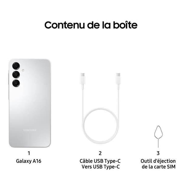SAMSUNG Galaxy A16 Smartphone 128GB Grå