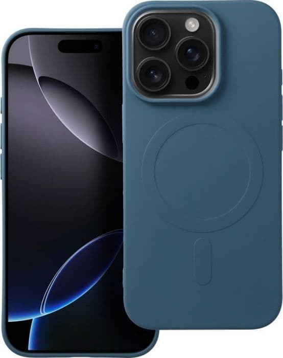 Smartphone Oem SILIKONMAGNETSKYDD (stort hål) kompatibel med MagSafe för IPHONE 16 Pro blå