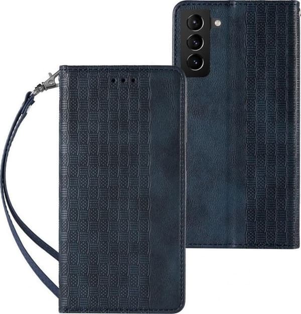 Hurtel - 187762413 - Magnetrem för Samsung Galaxy A23 5G flipcover plånbok mini rem stöd blå